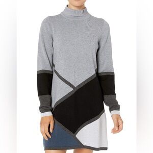 Aventura Women's Norah Tunic Dress, color block dress, size XL